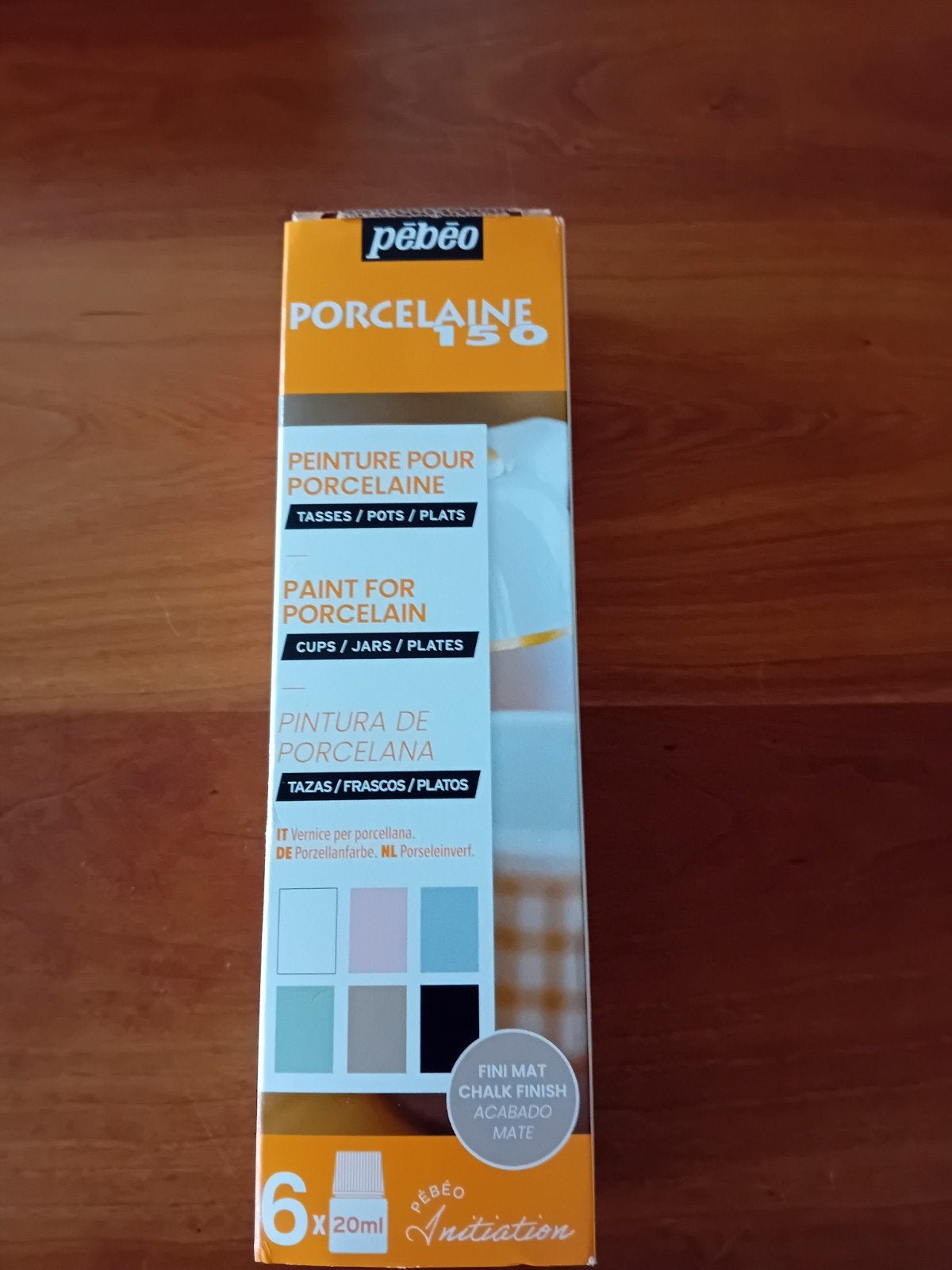 Pebeo porseleinverf 6x20ml chalk gratis 31delig sjablonenset, Ophalen of Verzenden, Nieuw, Overige typen