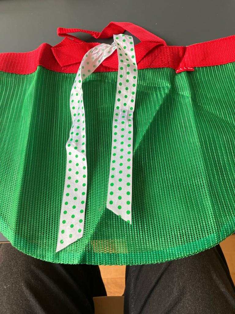 ELLE MERCHANDISE TASJE GROEN/ROOD 29 cm x 39 cm, Ophalen of Verzenden, Nieuw