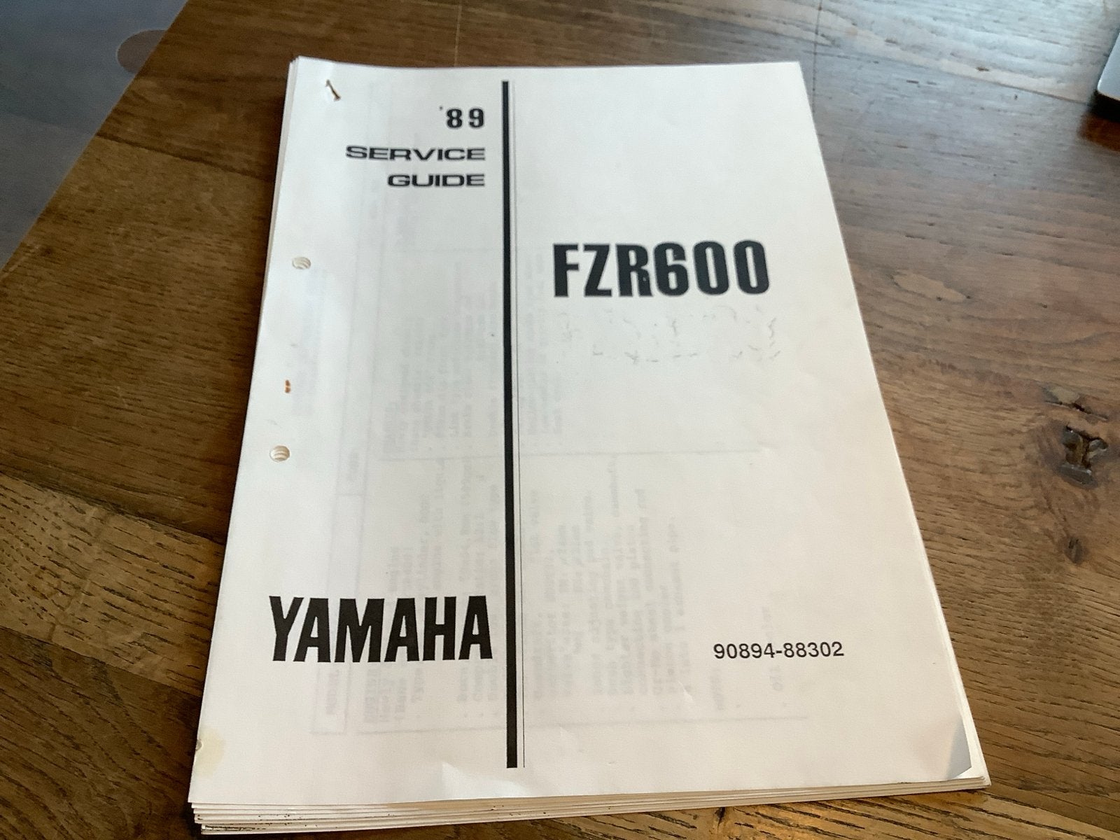 Yamaha FZR600 Service Gids '89.   (414), Verzenden, Yamaha