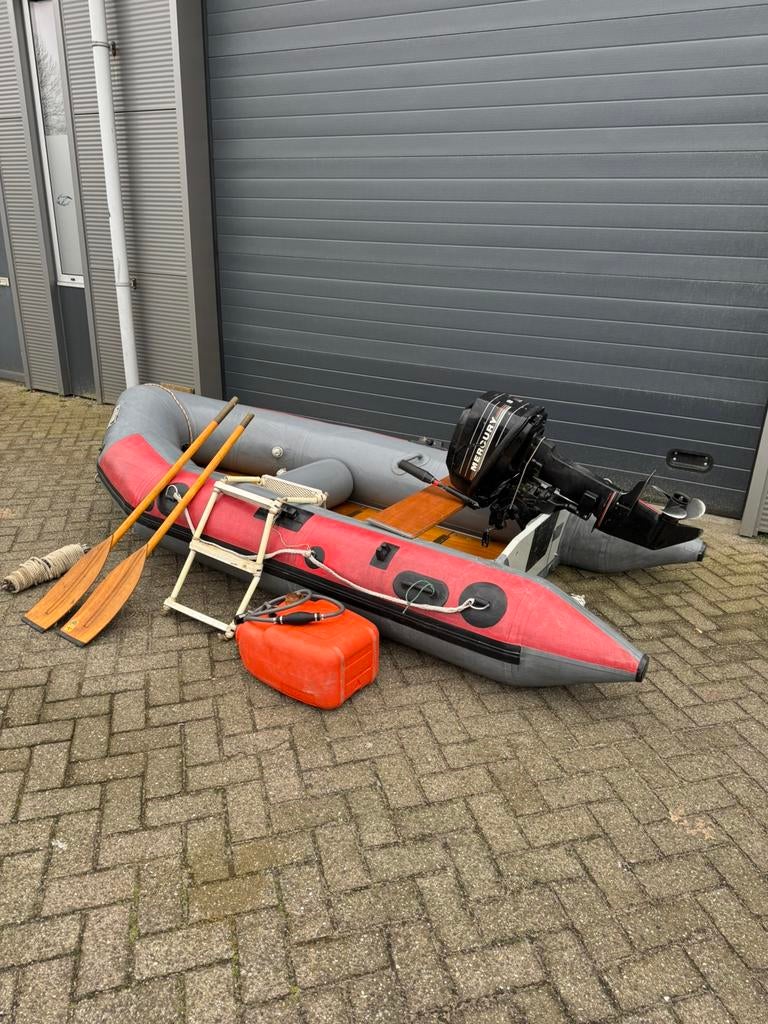 Achilles Rubberboot 5 Meter + 8PK Motor – Instapklaar!, Watersport en Boten, Ophalen, 8 pk, Gebruikt, .