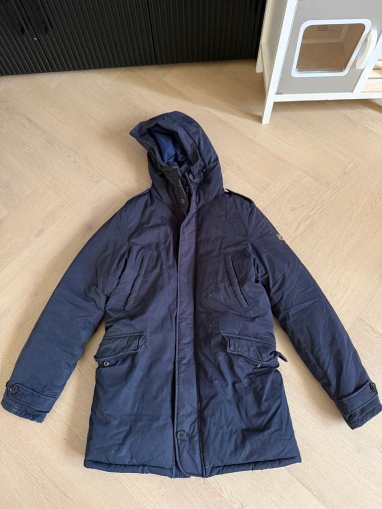 Scotch & Soda jas, Ophalen of Verzenden, Zo goed als nieuw, Maat 46 (S) of kleiner, Blauw