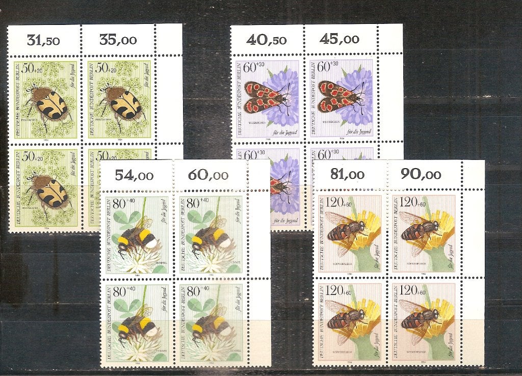 Berlin 712-715 postfris blok van 4, Ophalen of Verzenden, BRD, Postfris