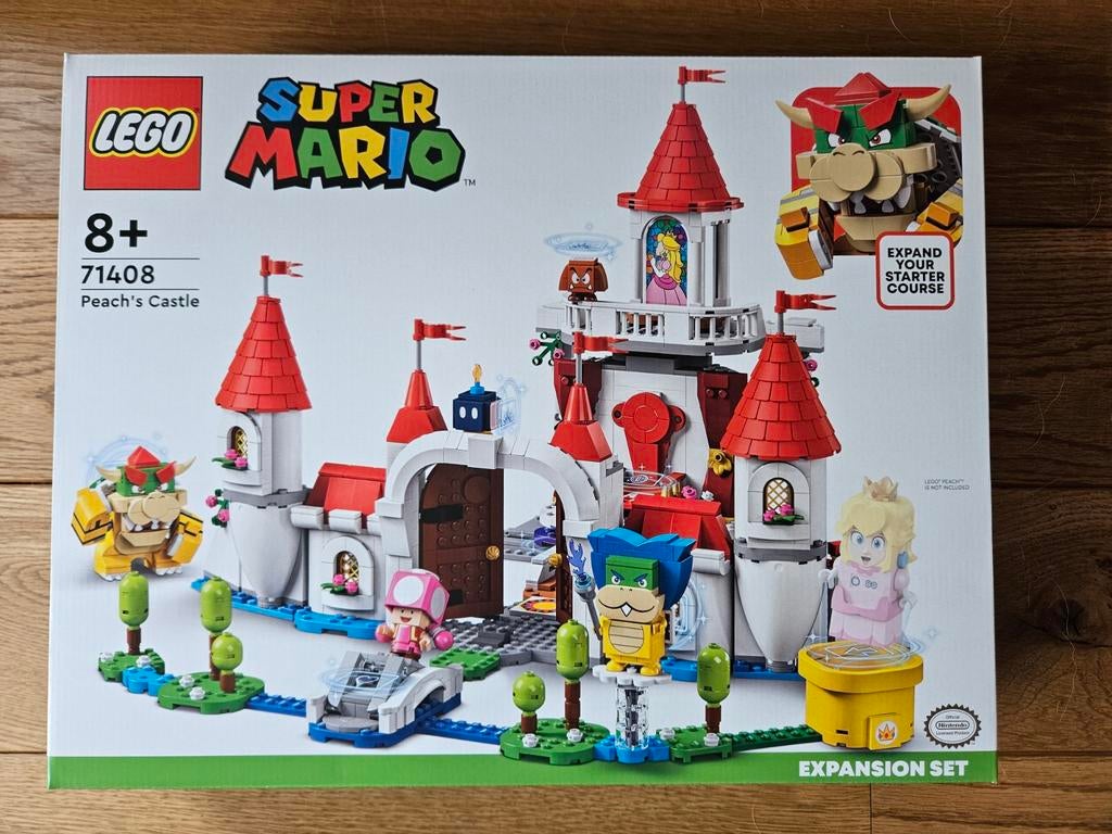 Lego 71408 Super Mario Peach's Kasteel Uitbreidingsset, Ophalen of Verzenden, Nieuw, Complete set, Lego