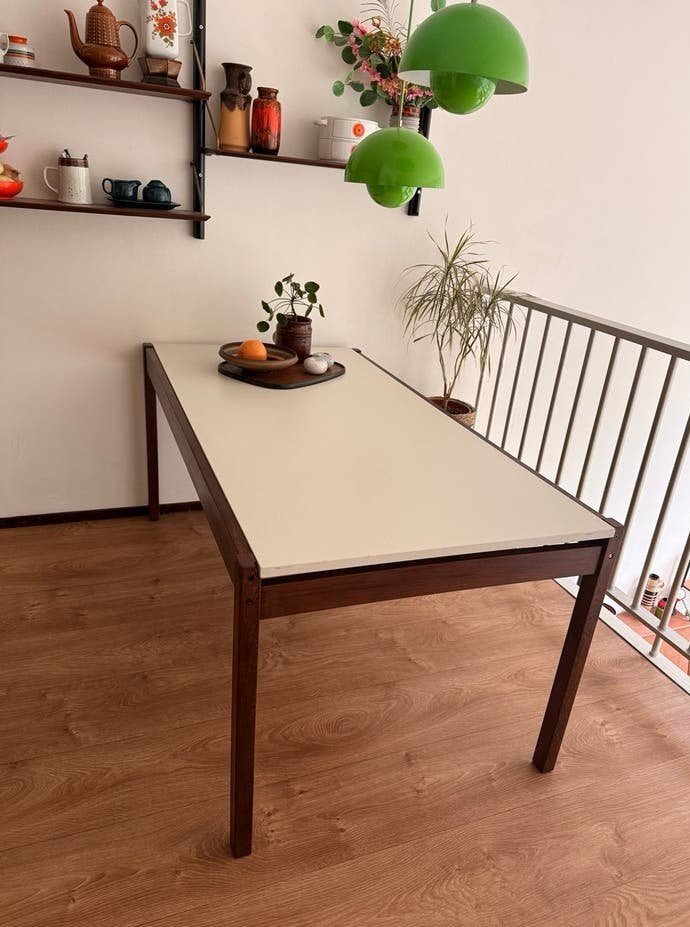 Vintage Pastoe eettafel uitschuifbaar, Ophalen, Gebruikt, 200 cm of meer, 50 tot 100 cm