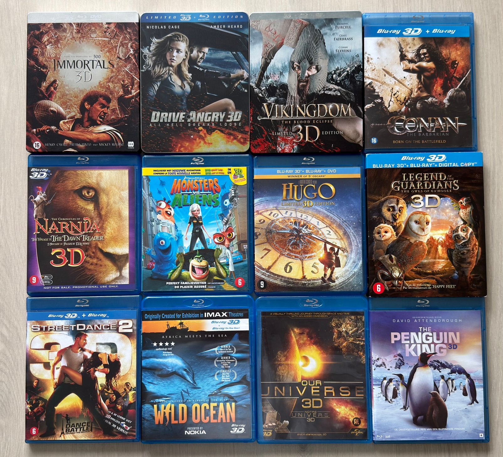 Blu Ray | Collectie van 12x 3D Blu-ray’s voor €45 |, Ophalen of Verzenden, Gebruikt, 3D Blu-ray