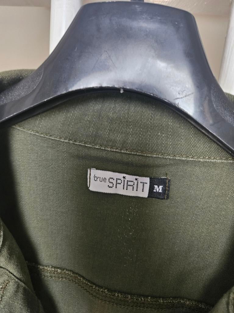Stoere groene spijkerjas True Spirit maat M, Groen, Ophalen, Maat 38/40 (M), True Spirit