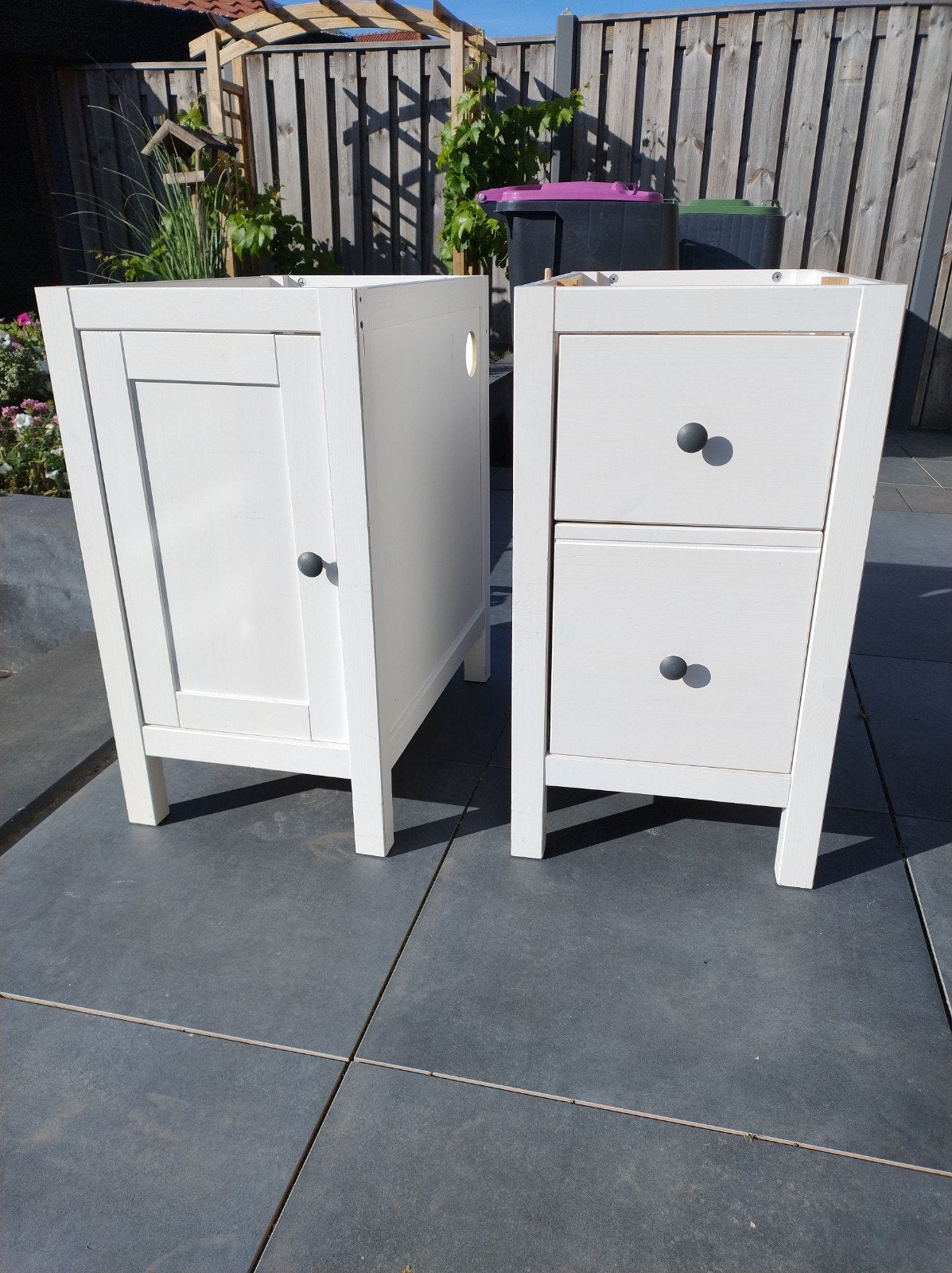 Wit massief IKEA Hemnes bureau, Huis en Inrichting, Bureaus, Gebruikt, Hout, Ophalen of Verzenden, IKEA