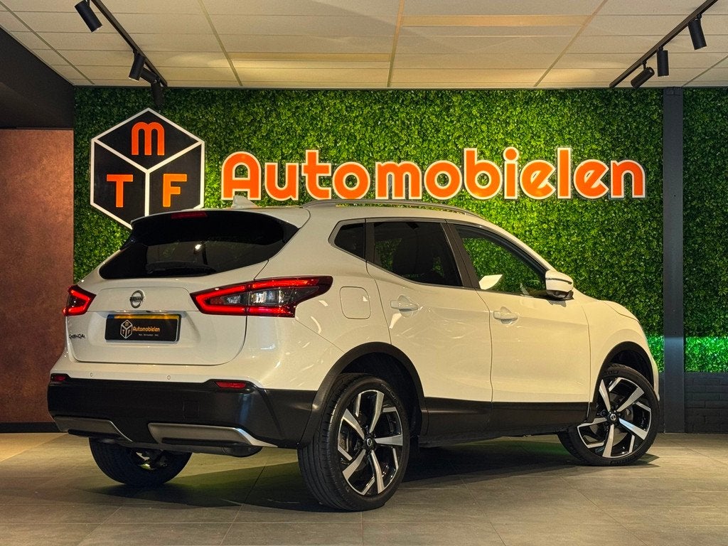 Nissan Qashqai 1.2 TEKNA |PANO|AUTOMAAT|OrgNL|RAMVOL|GARANTI, Auto's, Nissan, Gebruikt, 4 cilinders, Met garantie (alle), Wit