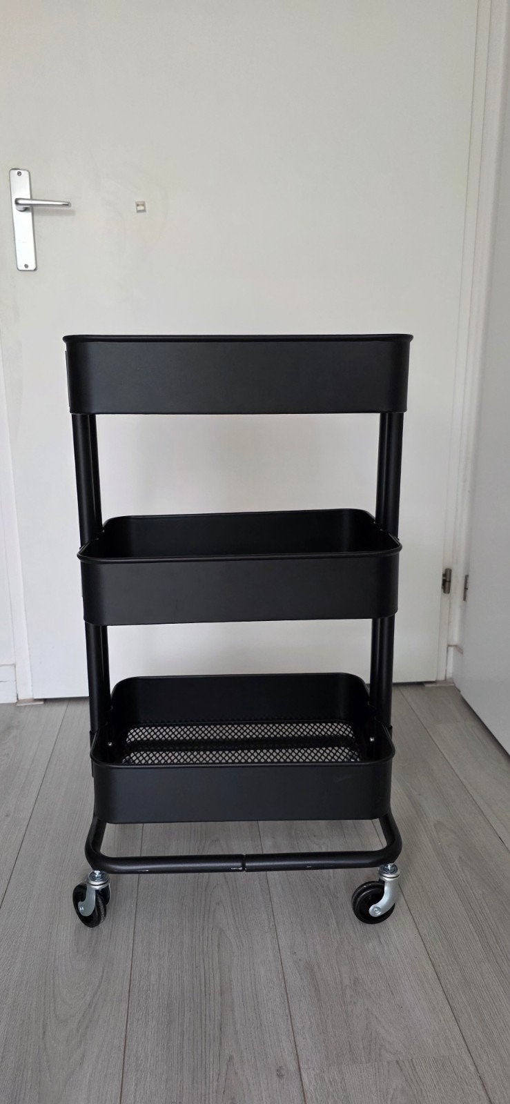 IKEA RÅSKOG Roltafel Zwart - Handige Opbergoplossing, Ophalen, Zo goed als nieuw