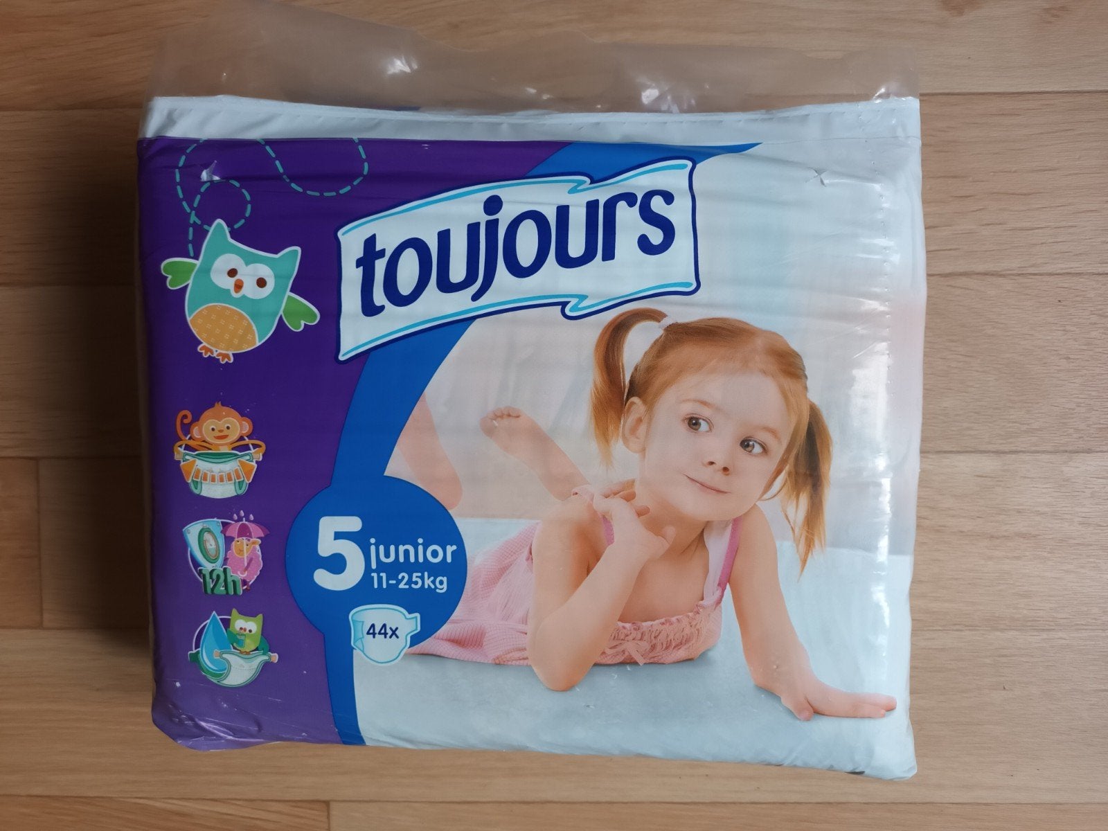 Nieuw pak Toujours 44 luiers maat 5 11 - 25 kg luier nieuwe, Ophalen of Verzenden, Nieuw, Overige typen, Overige merken