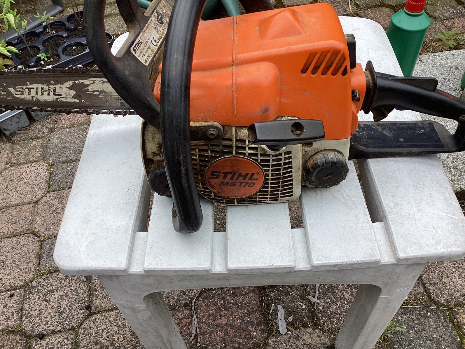 STIHL Motor zaag/Kettingzaag, Ophalen