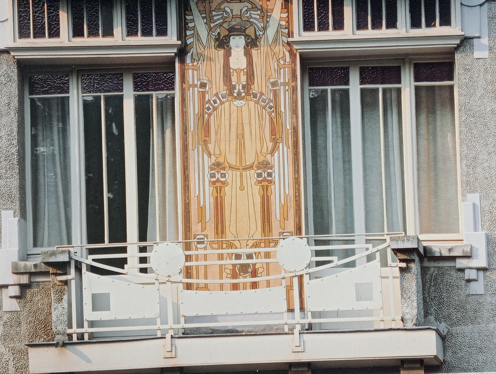 Paul Cauchie Art Nouveau Architectuur fotoprint, Ophalen of Verzenden, 1980 tot heden, Zo goed als nieuw, Overige onderwerpen