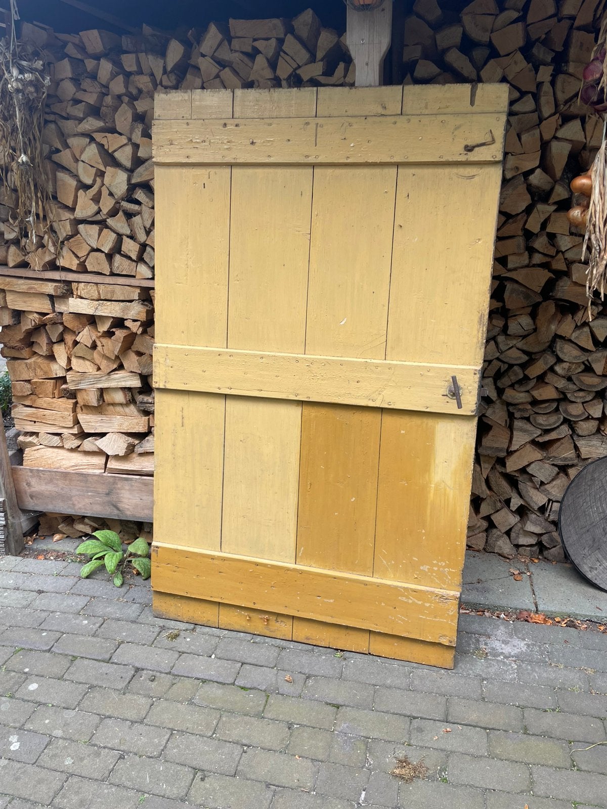 Oude deur oorspronkelijk uit oude boerderij, Doe-het-zelf en Verbouw, Ophalen, Gebruikt, Binnendeur, Minder dan 200 cm