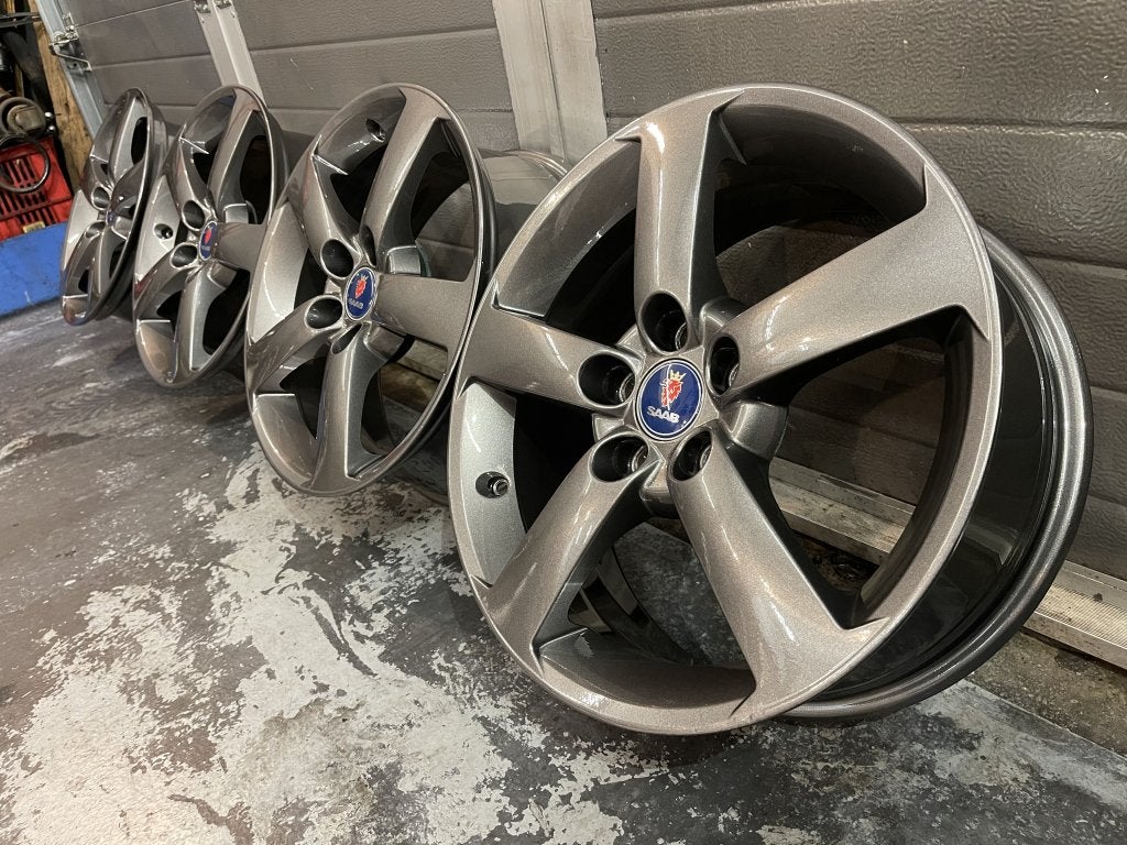Saab Alu 45 velgen nieuw gecoat zeer mooi, Niet ingevuld, Velg(en), Niet ingevuld, Ophalen of Verzenden