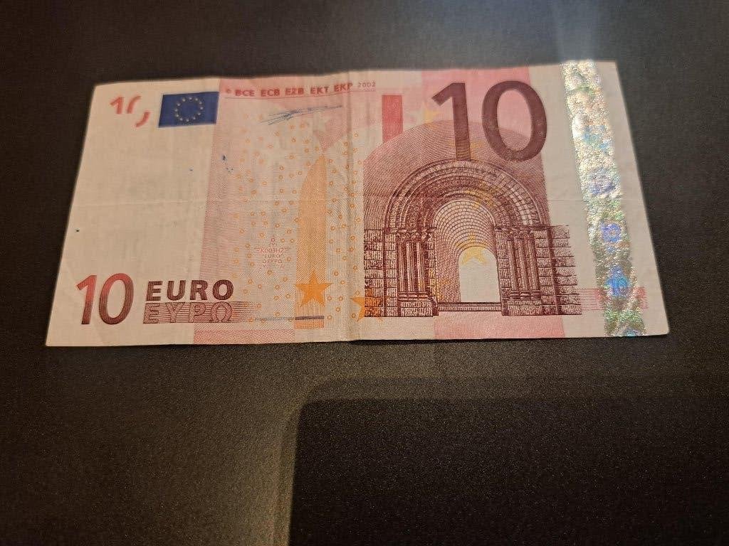 2002 Ierland 10 euro 1e serie Duisenberg code K003, Postzegels en Munten, Bankbiljetten | Europa | Eurobiljetten, Verzenden, Ierland