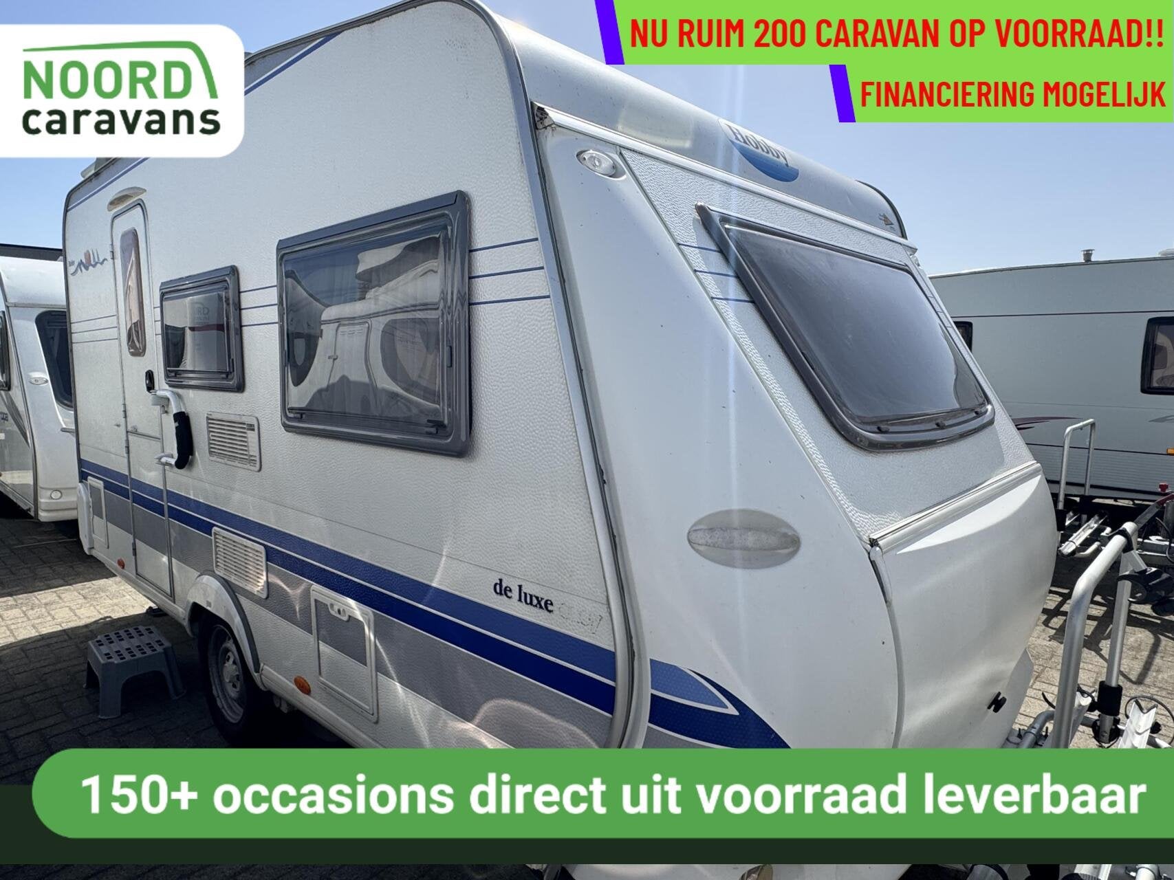 Hobby 400 SB DE LUXE, DWARSBED, TREINZIT, MOVER, VOORTENT, Caravans en Kamperen, Caravans, Hobby, Bedrijf, Treinzit, 5 tot 6 meter