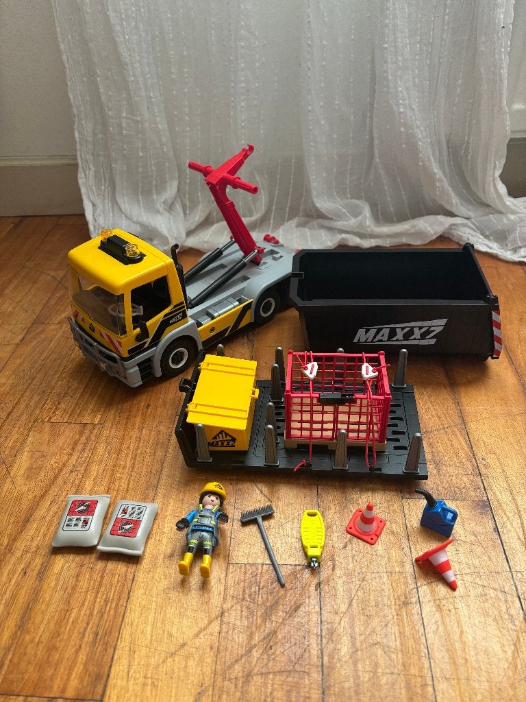 Playmobil City Action 70444 Vrachtwagen met wissellaadbak, Gebruikt, Complete set, Overige typen, Ophalen of Verzenden