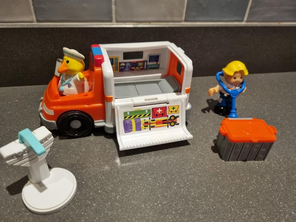 Little people ambulance, Ophalen, Zo goed als nieuw, Speelset