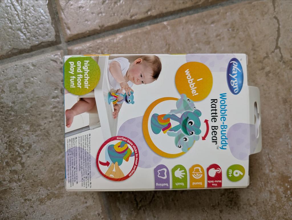 Playgro Wobble-Buddy Rattle Bear - Nieuw in doos, Ophalen of Verzenden, Nieuw, Rammelaar, Met geluid
