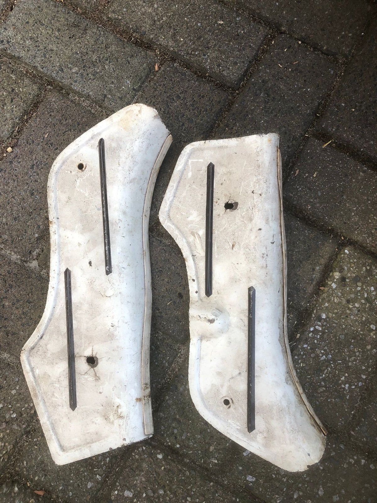 Batavus motorbeplating - Set van 2, Fietsen en Brommers, Brommeronderdelen | Oldtimers, Ophalen of Verzenden, Gebruikt, Kap