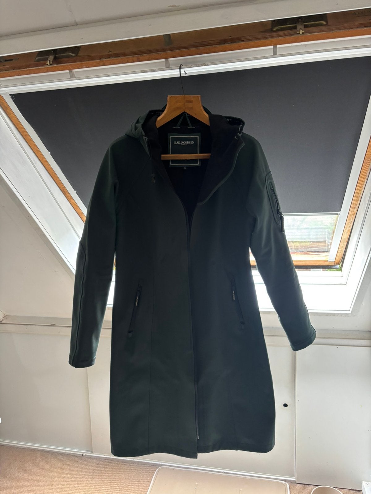 Ilse Jacobsen Raincoat/Softshell jas 38 groen, Ophalen of Verzenden, Zo goed als nieuw, Maat 38/40 (M), Groen