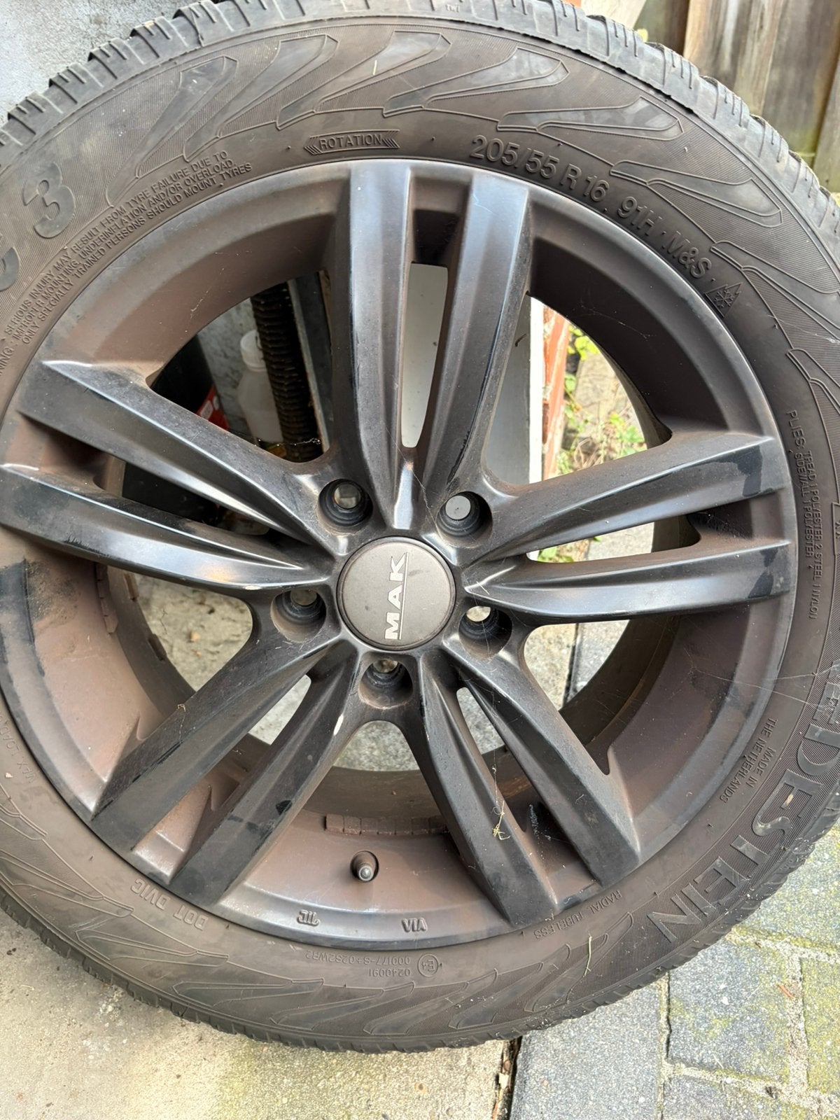 Velgen met wintervanden 16”, Auto-onderdelen, Banden en Velgen, Ophalen, Velg(en), 16 inch, 205 mm