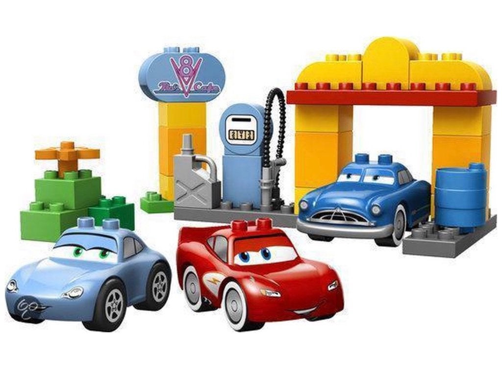 Pakket Lego Duplo CARS 6134, 6132, 5818, 5817, 5815, Verzenden, Zo goed als nieuw, Meerdere sets, Complete set