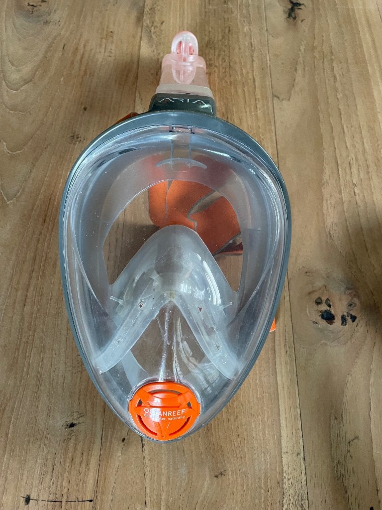 Full-face snorkel mask, Ophalen of Verzenden, Zo goed als nieuw, Snorkelmasker
