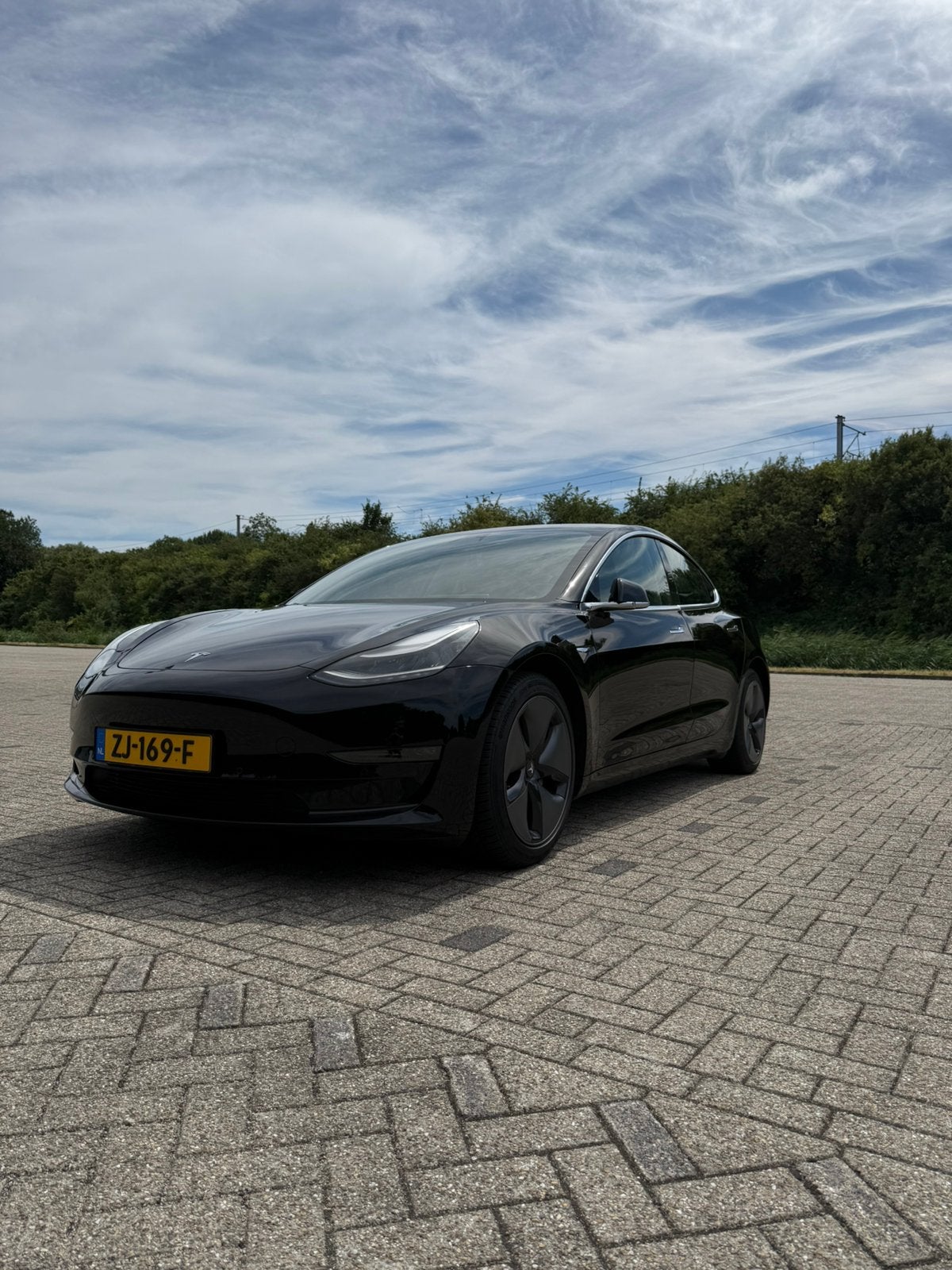 Tesla Model 3 2019 LONG RANGE - DUAL MOTER AWD, Auto's, Tesla, Automaat, 1831 kg, Zwart, Zwart