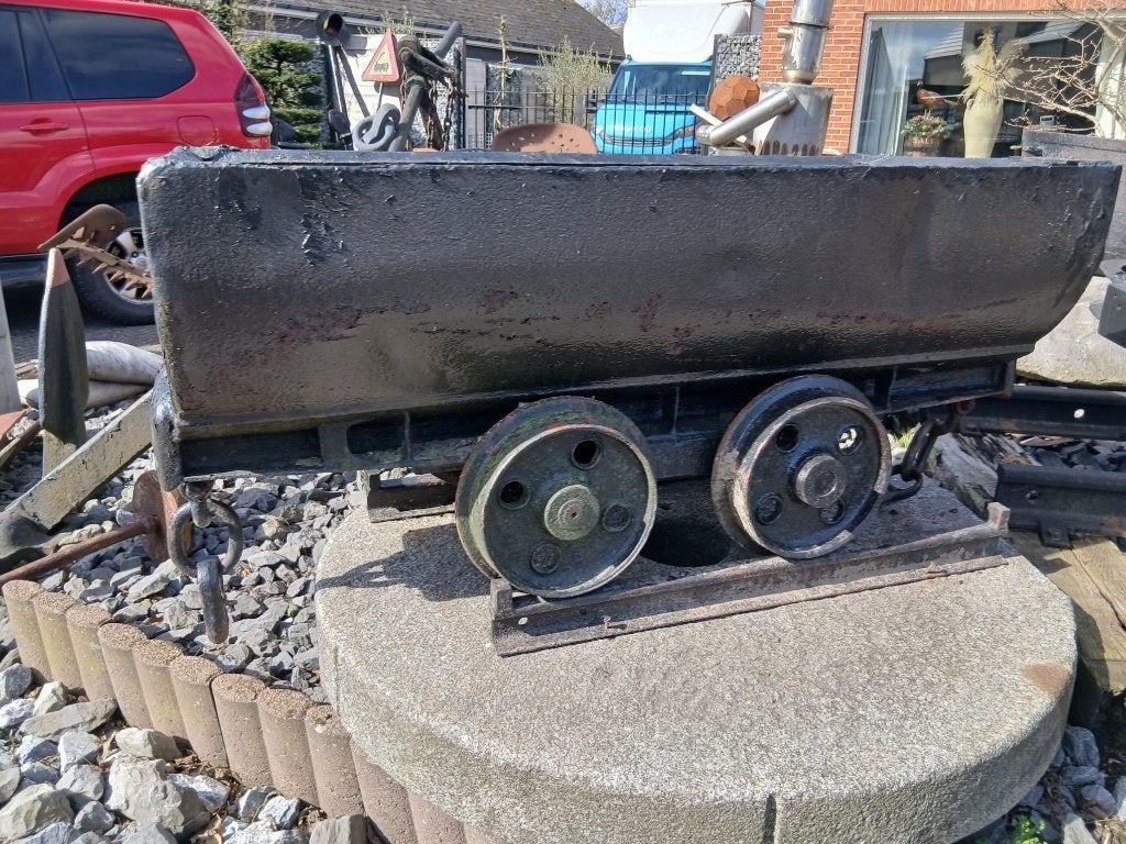 Originele mijnwagen spoorbreedte 60 cm, Ophalen