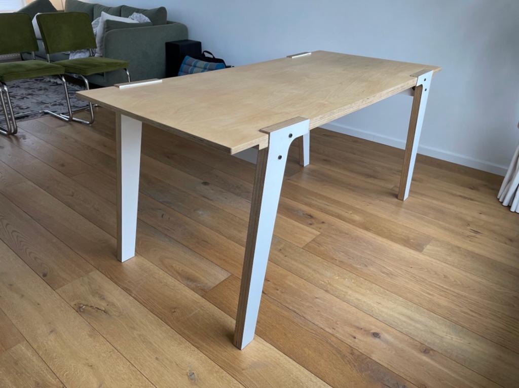 Eettafel 160x75 cm, Huis en Inrichting, Tafels | Eettafels, Ophalen, 50 tot 100 cm, Zo goed als nieuw, Vijf personen of meer