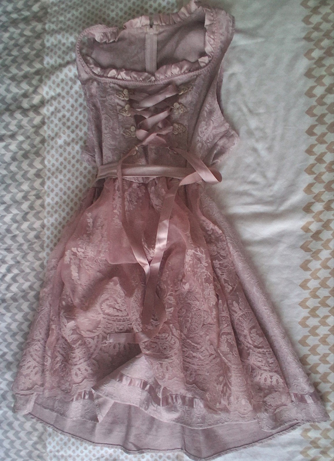 Roze Dirndl Maat 36, Ophalen, Zo goed als nieuw, Roze, Maat 36 (S)