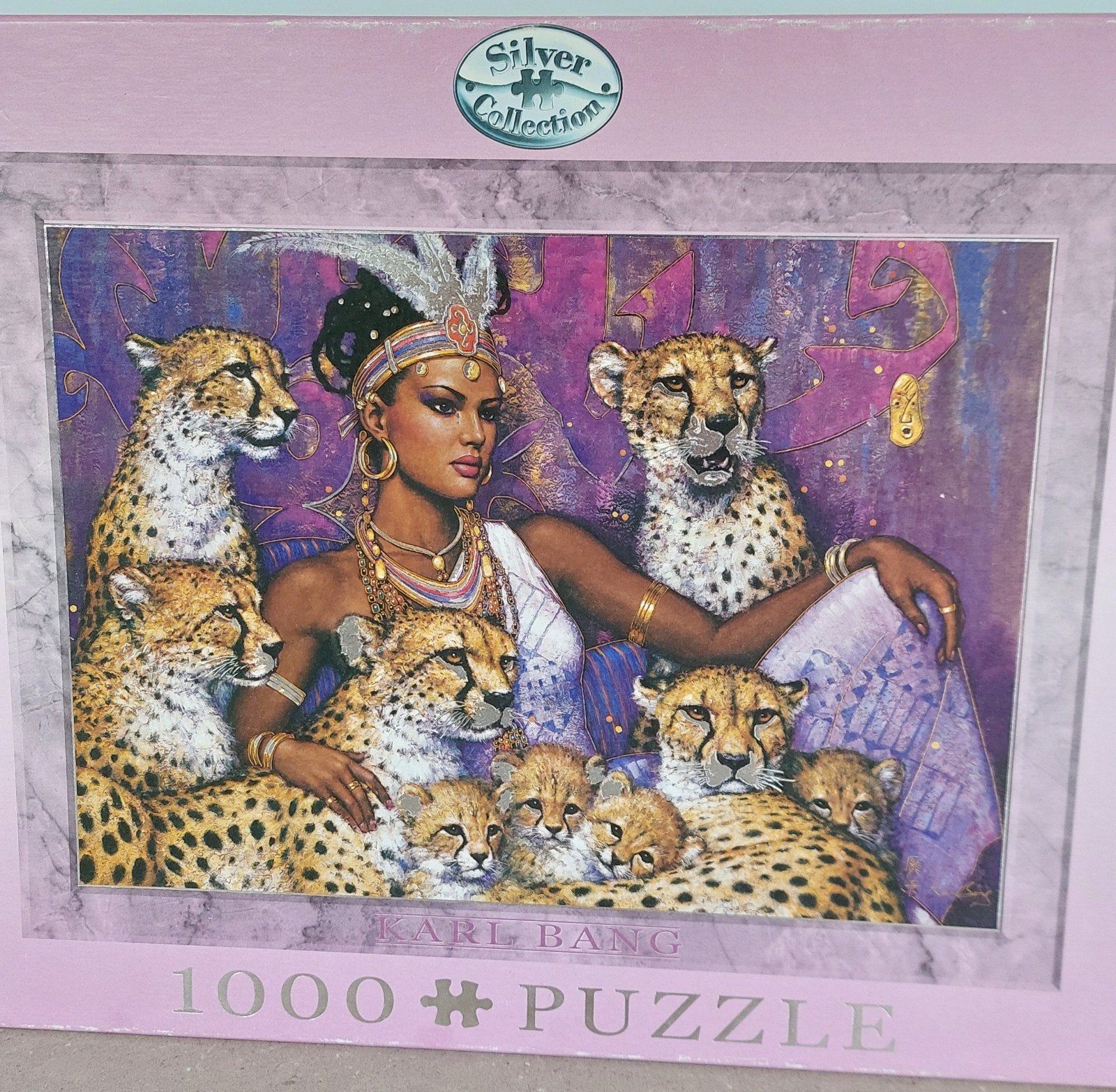 Silver Collection 1000 stukjes puzzel - Kari Bang, Ophalen of Verzenden, 500 t/m 1500 stukjes, Gebruikt, Legpuzzel