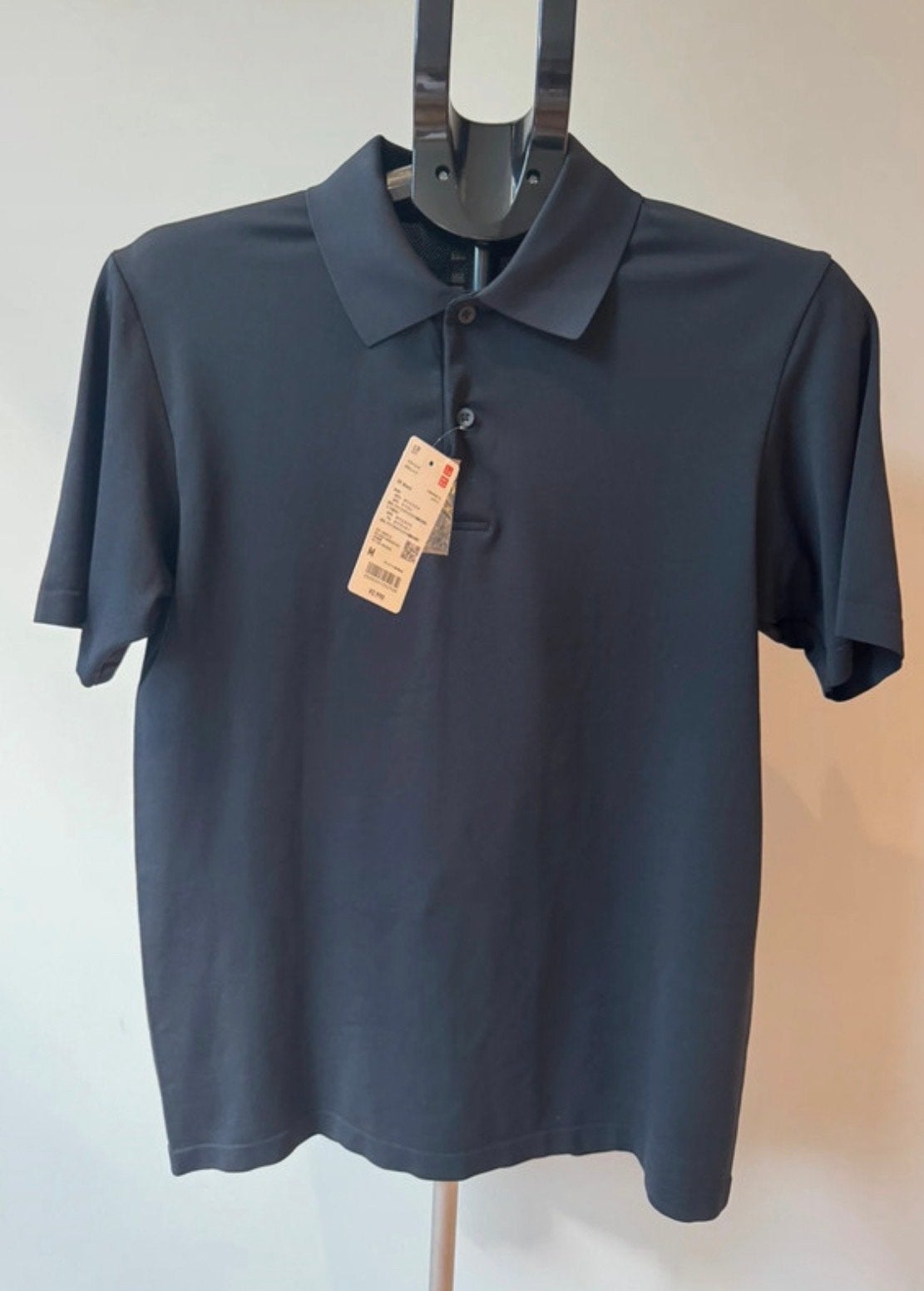 Uniqlo AIRism Polo Heren - Nieuw met label, Kleding | Heren, T-shirts, Ophalen of Verzenden, Nieuw, Maat 48/50 (M), Zwart