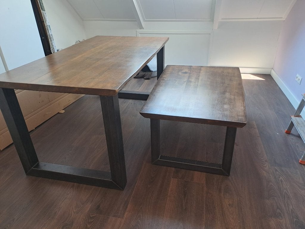 Salontafel, Ophalen, 100 tot 150 cm, Eikenhout, 50 tot 100 cm
