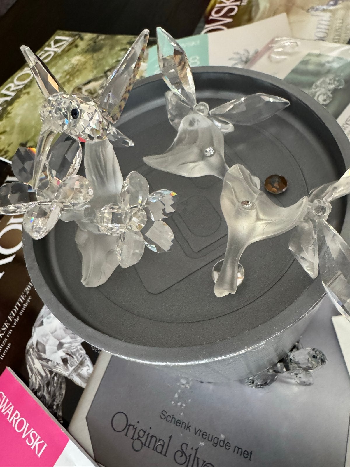 Swarovski( beschadigde kristallen beeldjes en accessoires, Swarovski, Verzenden, Figuurtje, Swarovski