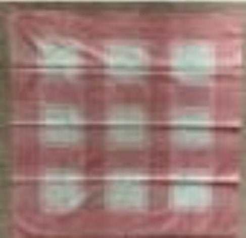 Oudroze-wit tafelkleed, tafellaken, dekservet; 85 * 85 cm, Ophalen of Verzenden, Zo goed als nieuw, Vierkant, Roze