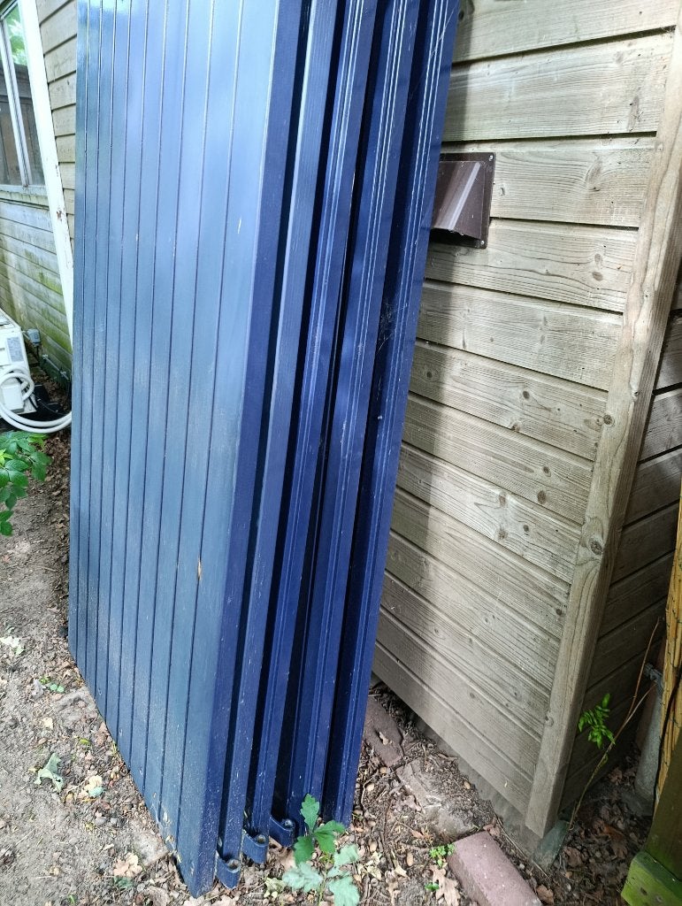 2 grote zware luiken / of als poort te gebruiken  (Koopje), Ophalen, Gebruikt, 80 tot 100 cm, Overige typen