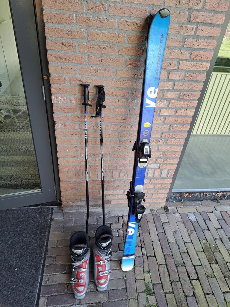 Complete ski set, schoenmaat 45, ski lengte 170cm, Sport en Fitness, Ophalen, Gebruikt, 160 tot 180 cm, Ski's