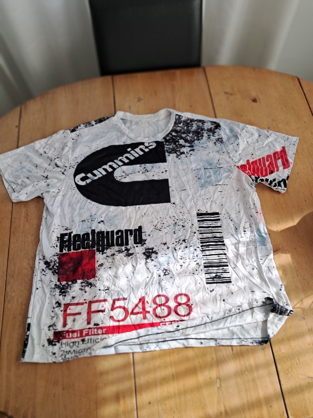Cummins T Shirt maat 4XL, Overige maten, Ophalen of Verzenden, Zo goed als nieuw, Wit