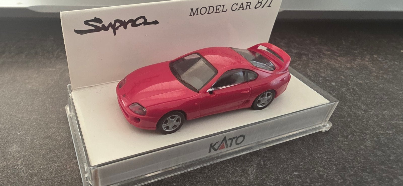 Toyota Supra Modelauto 871 - Rood, Hobby en Vrije tijd, Modelauto's | 1:43, Ophalen of Verzenden, Zo goed als nieuw, Auto, Overige merken