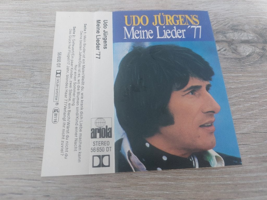 UDO JÜRGENS - MEINE LIEDER '77 (MC), 1 bandje, Ophalen of Verzenden, Zo goed als nieuw, Origineel