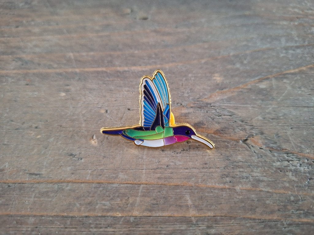 1 mooie pin van een Kolibrie te koop, Verzamelen, Ophalen of Verzenden, Nieuw, Dier of Natuur, Speldje of Pin