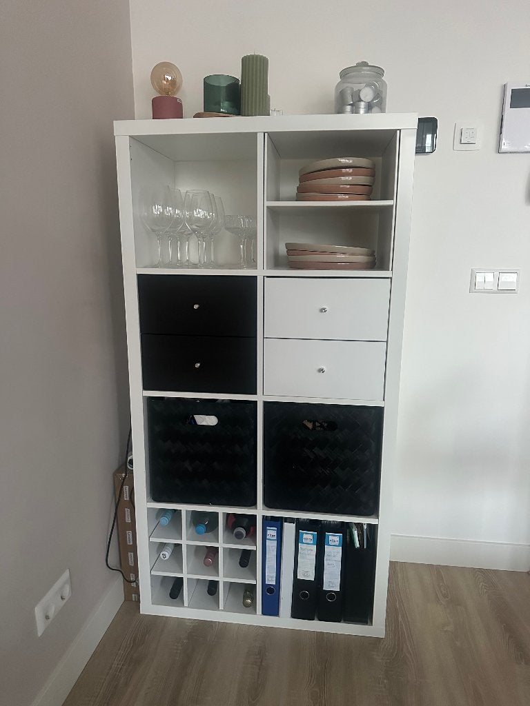 Kallax kast, Ophalen, Gebruikt, Met plank(en), 100 tot 150 cm