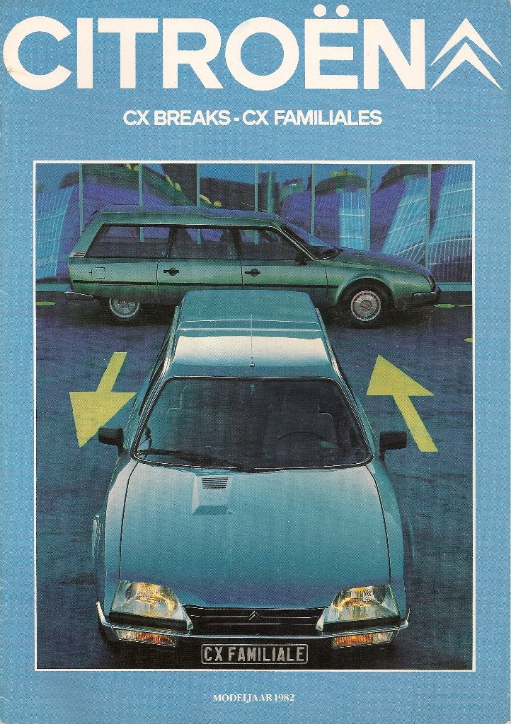 Folder Citroën CX Breaks-CX Familiales, september 1981, Ophalen of Verzenden, Nieuw, Citroën