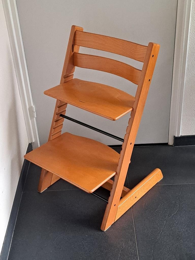 Stokke Tripp Trapp NIEUW MODEL in beukenkleur, Ophalen, Zo goed als nieuw, Meegroeistoel, Aanschuifbaar