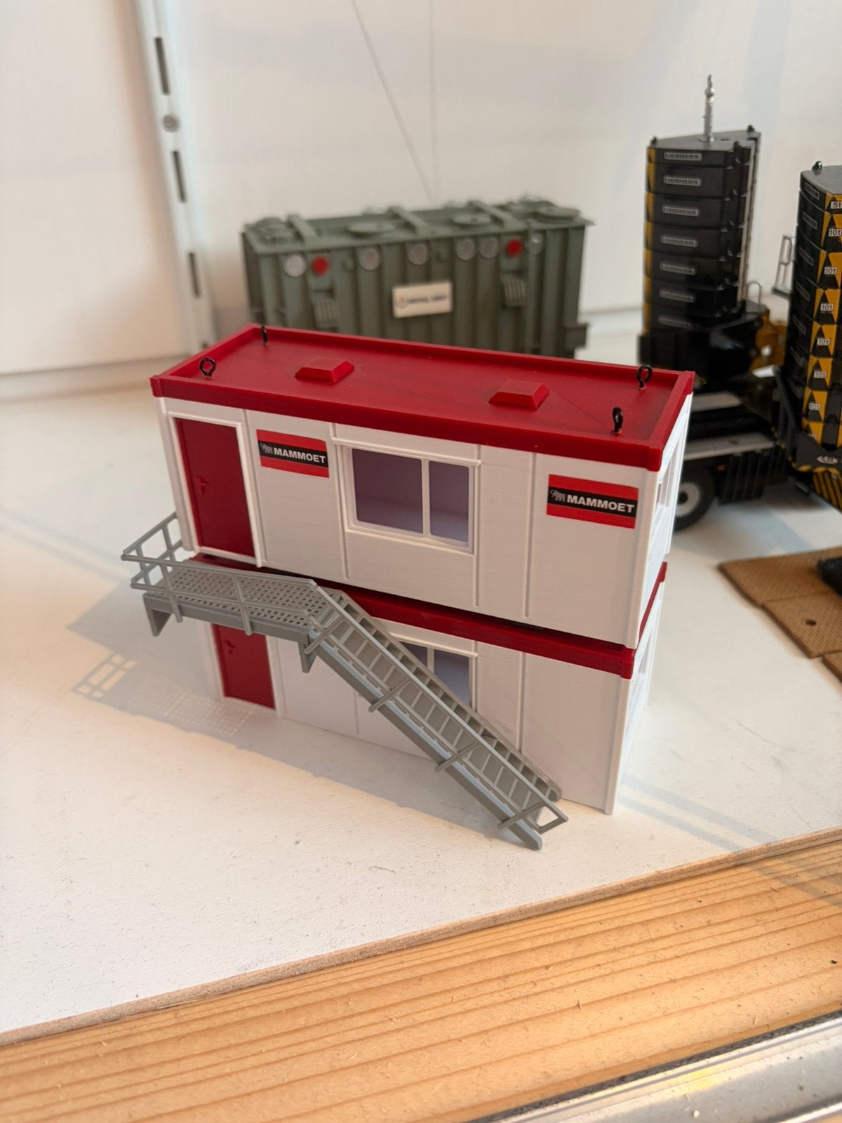 Mammoet container keet, Hobby en Vrije tijd, Modelauto's | 1:50, Ophalen of Verzenden, Zo goed als nieuw, Bus of Vrachtwagen, Wsi