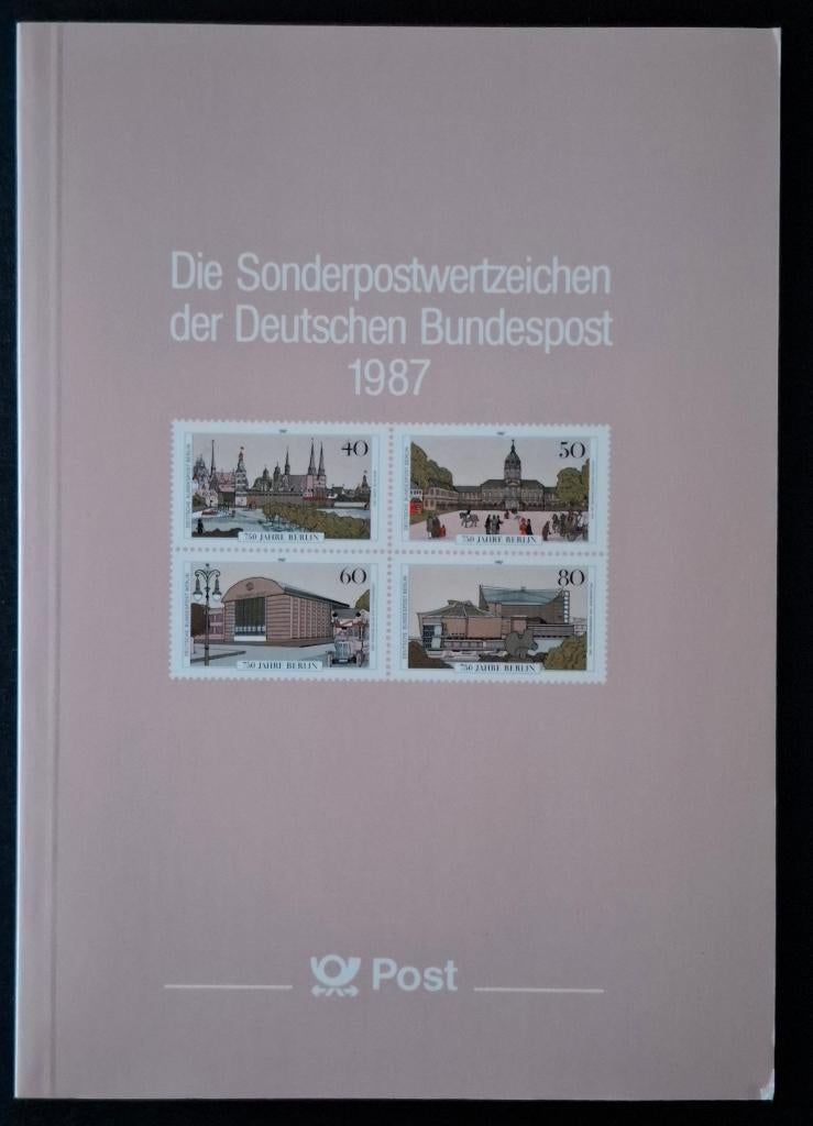 Jaarboek BRD 1987., Postzegels en Munten, Postzegels | Europa | Duitsland, Ophalen of Verzenden, BRD, Postfris