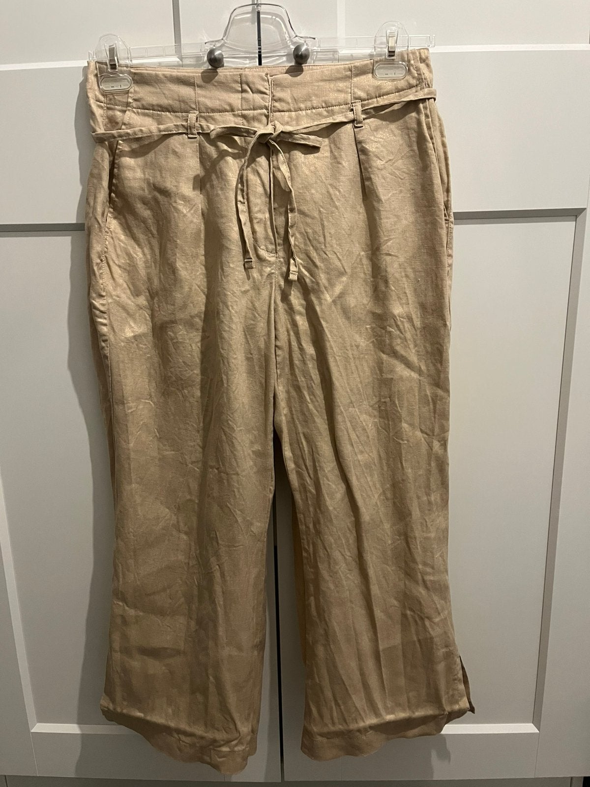 Linnenbroek, Kleding | Dames, Maat 38/40 (M), Beige, Ophalen of Verzenden, Zo goed als nieuw