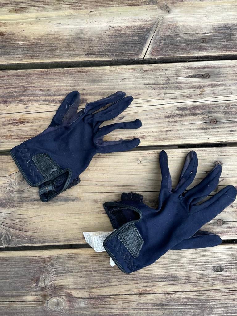 Paardrij handschoenen 12-14 jaar, Dieren en Toebehoren, Paardrijkleding, Ophalen of Verzenden, Gebruikt, Overige soorten, Overige typen